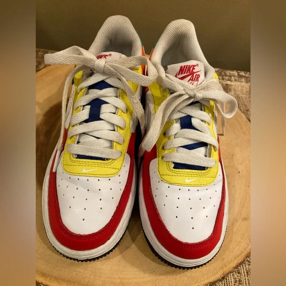 Nike Air‎ Force 1 LV8 Sneakers Shoes Colorful FN6980-657 Kids Youth Size 4Y